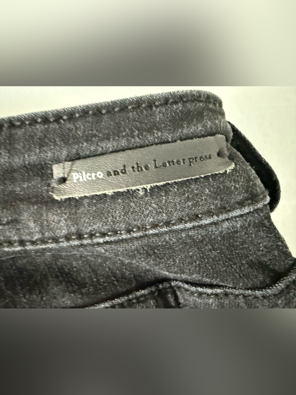 Anthropologie Pilcro High Rise Stretch Ankle Skinny Jeans Black 26 - Picture 7 of 14
